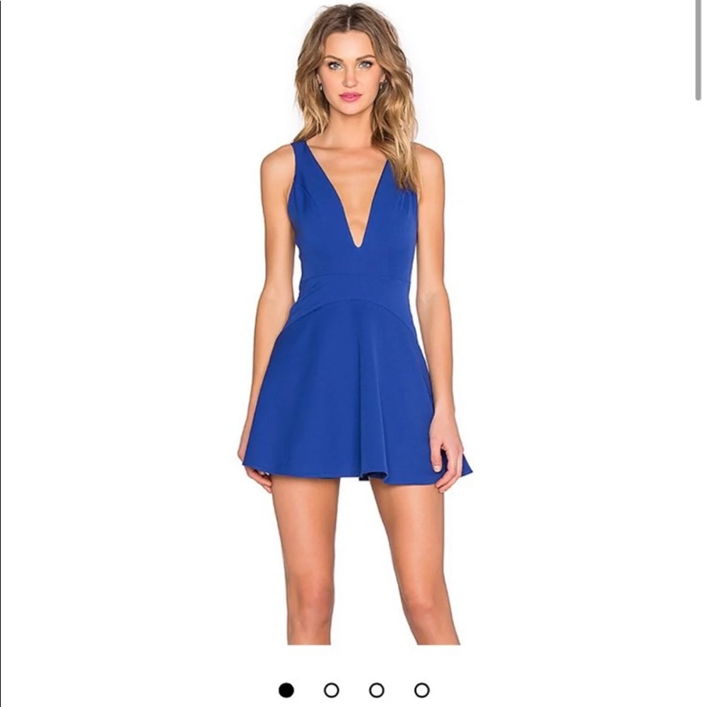 NBD ride or die dress in cobalt